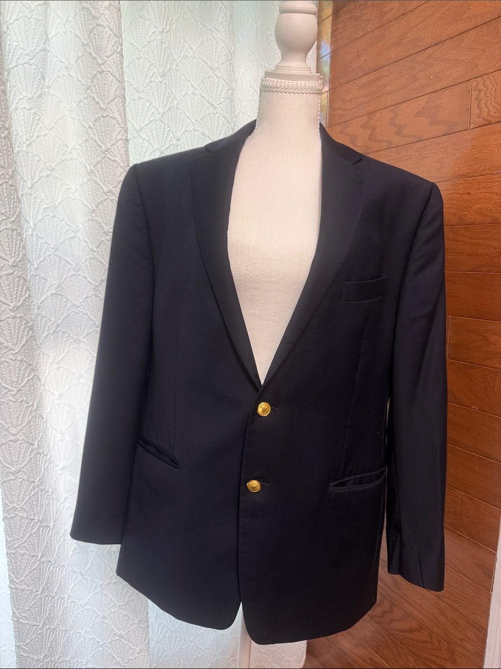 Lauren Ralph Lauren Black Blazer with Gold Buttons